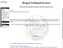 Tablet Screenshot of dragon-technical-services.co.uk